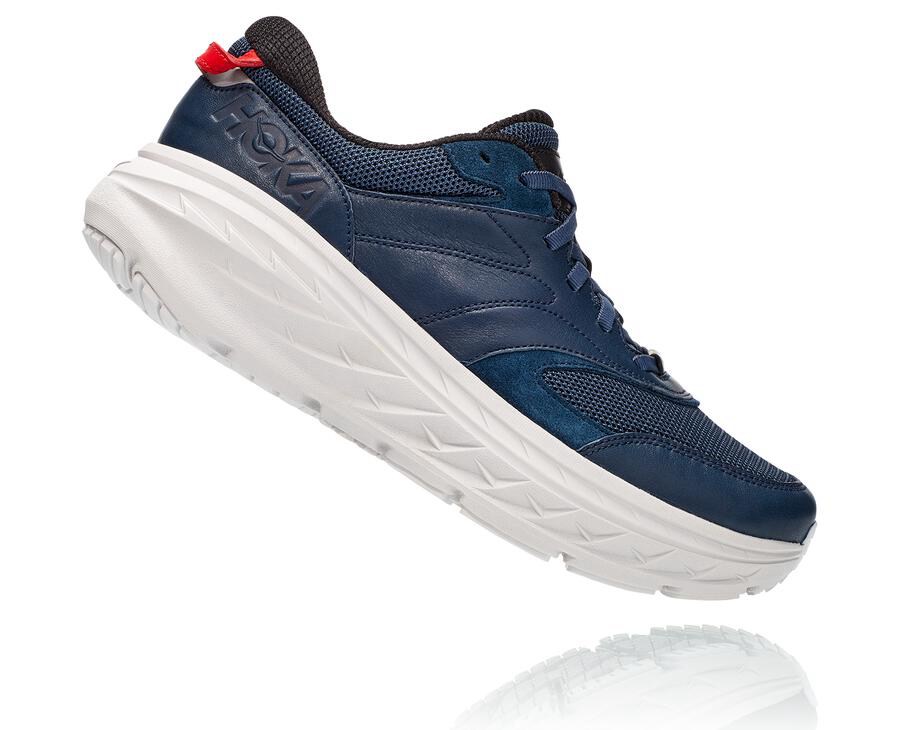 Tenis Hoka One One Masculino Azul Marinho/Branco - Bondi L - 037-IGHJNW